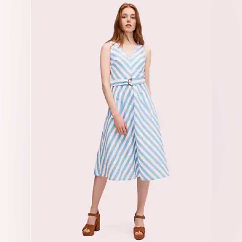 Kate Spade Deck Stripe Midi Dress